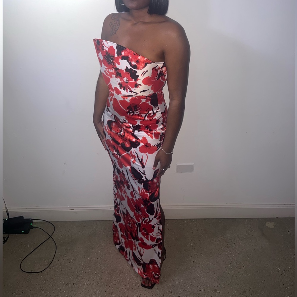 Floral Custom structured dress